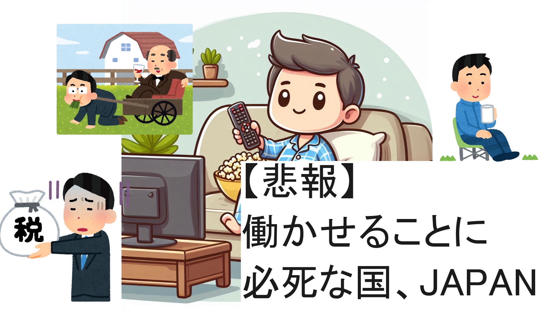 【悲報】働かせることに必死な国、JAPAN